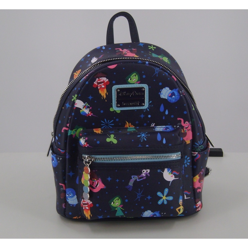 Disney Parks Loungefly Inside Out Mini Backpack‎ Pixar Joy Sadness Disgust Fear